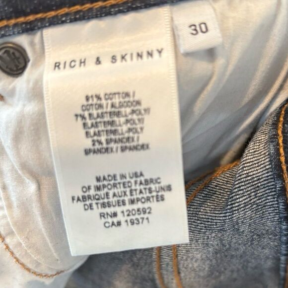 Rich & Skinny Skinny Leg Jeans Size 30 - Picture 6 of 8